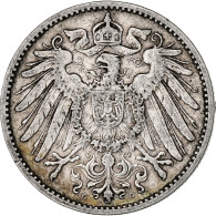 Empire Allemand, Wilhelm II, Mark, 1892, Karlsruhe, Argent, TB+, KM:14 - 1 Mark