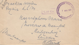 Singapore: 1946: Nederlands Post Office - 10 Gr. To Heiligenberg/Leusden/Holland - Singapore (1959-...)