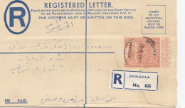 Sudan 1958: Registered Dongola To Khartoum - Sudan (1954-...)