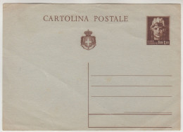 Intero Postale Lire 1,20 Non Viaggiato - Poststempel