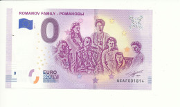 Billet Touristique 0 Euro - ROMANOV FAMILY - POMAHOBbl - QEAF - 2019-1 - N° 1814 - Otros & Sin Clasificación