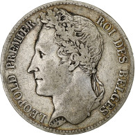 Belgique, Leopold I, 5 Francs, 5 Frank, 1833, Argent, TB+, KM:3.1 - 5 Francs