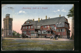 AK Wildenthal, Unterkunftshaus Auersberghaus Mit Turm  - Auersberg