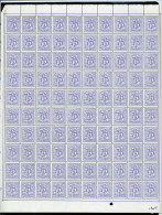 Feuille De 100 Du N° 1369 ** - 1961-1970