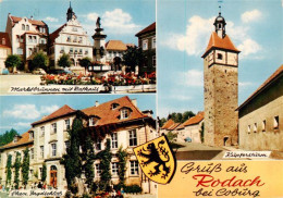 73952706 Rodach_Bad_Rodach_Coburg Marktbrunnen Mit Rathaus Ehem Jagdschloss Kupf - Bad Rodach