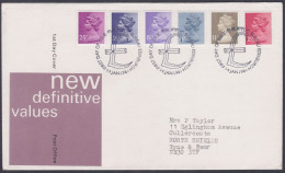 GB Great Britain 1981 FDC Definitives Issue, Queen Elizabeth II, Definitive, First Day Cover - Brieven En Documenten