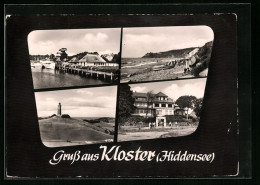 AK Kloster (Hiddensee), Vier Ansichten Vom Ort  - Hiddensee