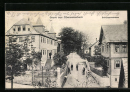 AK Oberweissbach, Schützenstrasse Mit Anwohnern  - Oberweissbach