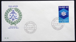 Iceland 1977  75 Years Union Jubilee Minr.525    FDC    ( Lot 6695 ) - FDC