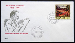 Iceland 1976   PAINTING Asgrimur Jensson  Minr.513     FDC    ( Lot 6671 ) - FDC