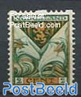 Netherlands 1925 2+2c, Syc. Perf., Stamp Out Of Set, Unused (hinged), History - Nature - Coat Of Arms - Flowers & Plants - Nuevos