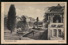 AK Frankenthal /Pfalz, Strasse Foltz-Ring Mit Denkmal  - Frankenthal