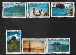 POLYNESIE - N°97/102 ** (1974) Paysages - Neufs