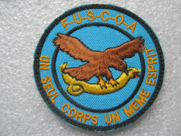 ECUSSON DES COMMANDOS DE L'AIR FUSCOA SUR SCRATCH 80MM - Airforce