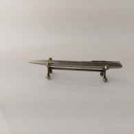 Parker 45 Flighter Brushed Steel Chrome Trim Ball Point Pen Made In England 5597 - Schrijfgerief