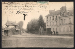 CPA Bourgtheroulde, La Route De Rouen, La Gendarmerie  - Bourgtheroulde