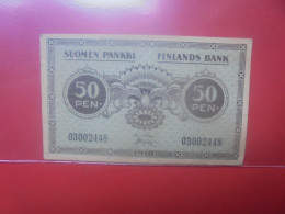 FINLANDE 50 PENNIA 1918 Circuler (B.34) - Finnland