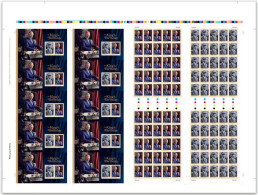 ONLY 150 PRODUCED: Australia King Charles III Birthday Semi-Imperforate FULL Sheet Impressions 2023 - Feuilles, Planches  Et Multiples