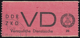 1A Dienst (D) Vertrauliche Dienstsache VD - Bedarfsstück Mit Rundstempel - Gebraucht