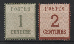 FRANCE - YT N° 1 + 2  Signés Brun - Neufs * - MH - Cote 330,00 € - Unused Stamps