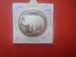 FRANCE 10 FRANCS 1996 "ELEPHANT" ARGENT FLAN POLI (A.4) - Commemoratives