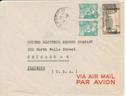 France Air Mail Cover Sent To USA Paris 14-8-1948 - 1927-1959 Brieven & Documenten