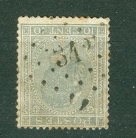 Belgique  17  Ob   B/TB    Obli  342  Stavelt    - 1865-1866 Perfil Izquierdo