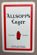 Speelkaart / Carte à Jouer - ALLSOPP'S Lager (Burton Upon Trent) UNITED KINGDOM - Andere & Zonder Classificatie