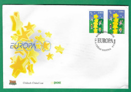 Irland / Éire  2000  Mi.Nr.1223 / 24 , EUROPA CEPT Kinder Bauen Sternenturm - FDC Chéad Eisiúna 9.V.2000 - 2000