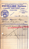 87 - L' AIGUILLE- FACTURE FEUILLADE FRERES- GRANDS RUCHERS DU VAL DE BRIANCE-APICULTEUR-MIEL-ABEILLE-APICULTURE-1933 - Artigianato