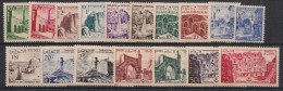 TUNISIE - 1954 - N°YT. 366 à 382 - Série Complète - Neuf Luxe** / MNH / Postfrisch - Unused Stamps