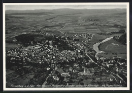 AK Frankenberg A. D. Eder, Teilansicht Mit Kirche, Fliegeraufnahme  - Frankenberg (Eder)