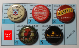 5 Capsules De Bière   Lot N° 06-1 - Birra