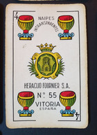 Ancien Jeu De 48 Cartes à Jouer. Naipes  Heraclio FOURNIER Victoria . Numéro 55. Année 1962. San Cristóbal, - Kartenspiele (traditionell)