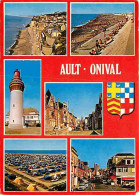 80 - Ault - Onival - Multivues - Plage - Automobiles - Phare - Camping - Blasons - Flamme Postale - CPM - Voir Scans Rec - La Mothe Achard