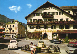 ST. GILGEN, SALZBURG, ARCHITECTURE, FOUNTAIN, CARS, AUSTRIA, POSTCARD - St. Gilgen