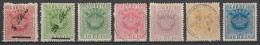 MACAU (CHINA) - 1885 - YVERT N°11+14+16/20  (*) / OBLITERES - COTE = 260 EUR - Ongebruikt
