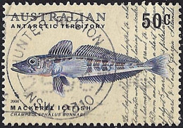 AUSTRALIAN ANTARCTIC TERRITORY (AAT) 2006 QEII 50c Multicoloured, Fish Of Antarctica-Mackerel Icefish FU - Usados
