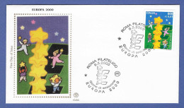 Italien / Italia  2000  Mi.Nr. 2702 , EUROPA CEPT Kinder Bauen Einen Sternenturm - FDC  ROMA Filatelico  9.5.2000 - 2000