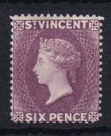St Vincent: 1885/93   QV    SG52     6d    Violet     MH - St.Vincent (...-1979)