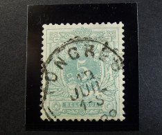 Belgie Belgique - 1884  - COB/OBP  45  -  Gestempeld /obl. Tongres 1888 - 1869-1888 Lying Lion