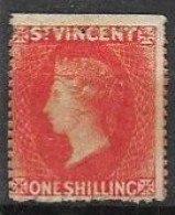 St Vincent Mh *  1880 Michel 1100 Euros (top Perf Through Country Name Of Stamp !) NOT IMPERF On Top - St.Vincent (...-1979)