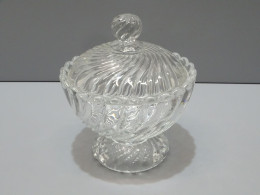 -POT COUVERT BONBONNIERE SUCRIER DRAGEOIR CONFITURIER CRISTAL Signé BACCARAT  E - Glass & Crystal