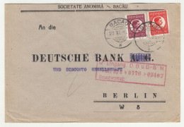 Romania Letter Cover Posted 1930 Bacau To Berlin B240615 - Covers & Documents