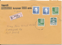 Denmark Value Letter Sent From Kastrup To Copenhagen - Cartas & Documentos