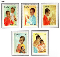 ZAIRE 1118/1122 MNH 1981 - Kerstmis Kindervreugde - Neufs