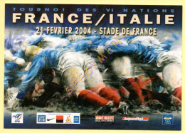 TOURNOI DES VI NATIONS 2004 - FRANCE/ITALIE - RUGBY - Rugby
