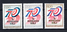 JOEGOSLAVIE Yt. 1447/1449 MNH 1974 - Nuevos