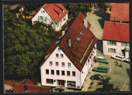 AK Waldrems /Backnang, Bäckerei Und Gasthaus Zum Lamm Vom Flugzeug Aus  - Backnang