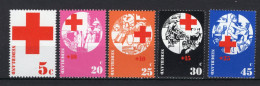 NEDERLAND 1015/1019 MNH 1972 - Rode Kruiszegels - Neufs